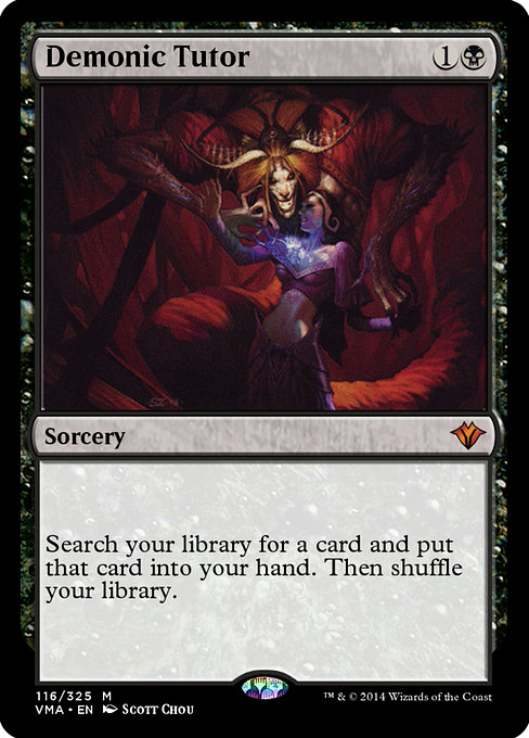 Vma 116 demonic tutor