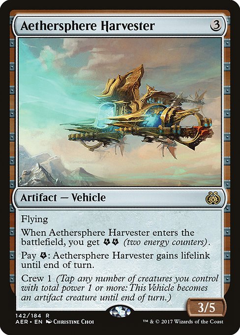 Aer 142 aethersphere harvester