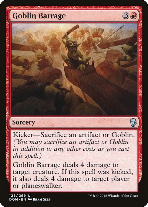 Dom 128 goblin barrage