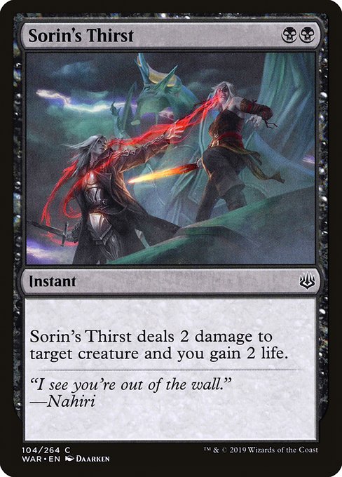 War 104 sorin s thirst