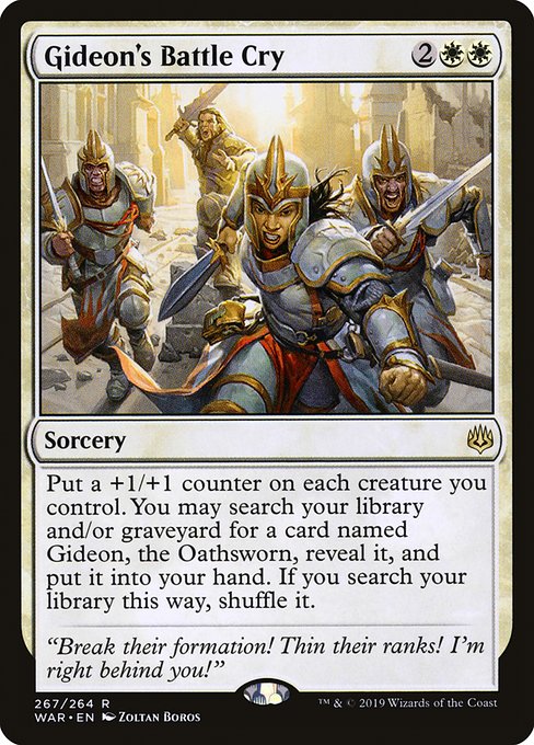 War 267 gideon s battle cry