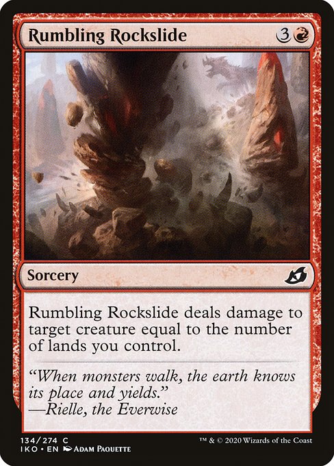 Iko 134 rumbling rockslide