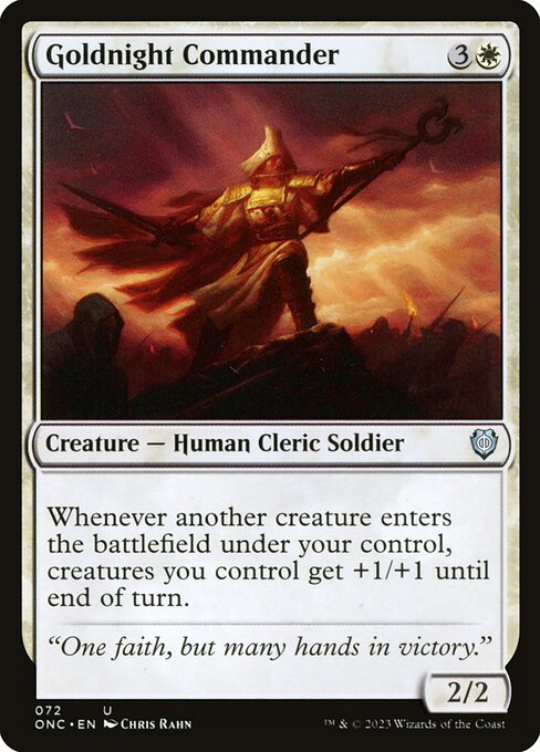 Onc 72 goldnight commander