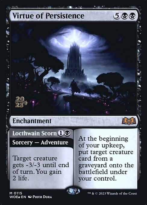 Pwoe 115s virtue of persistence