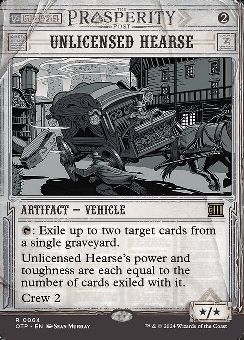 Otp 64 unlicensed hearse