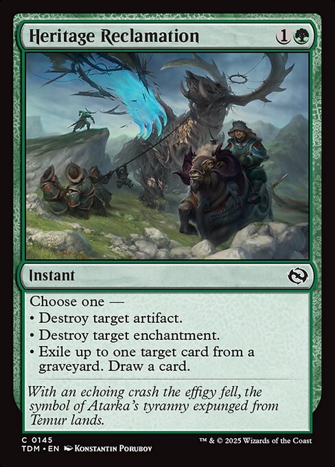 Tdm 145 heritage reclamation